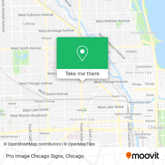Pro Image Chicago Signs map