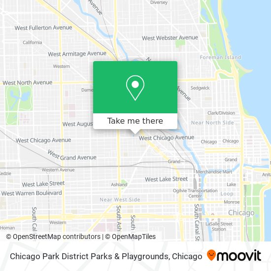 Chicago Park District Parks & Playgrounds map