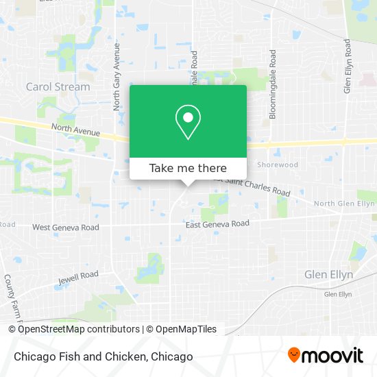Chicago Fish and Chicken map