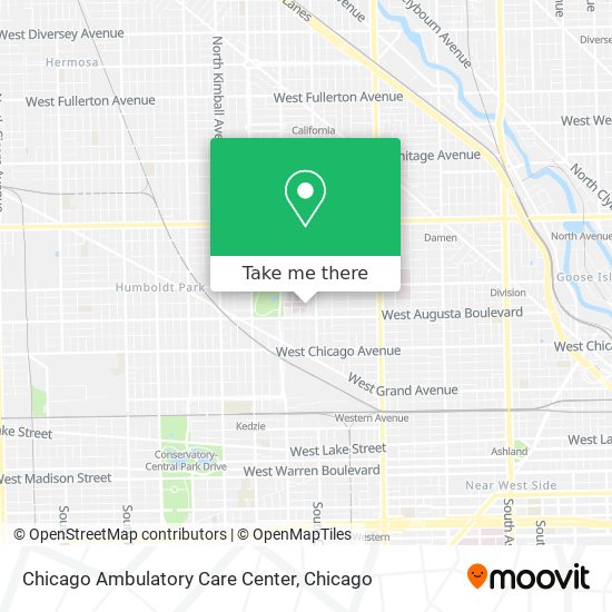 Chicago Ambulatory Care Center map