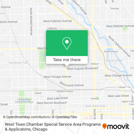 Mapa de West Town Chamber Special Service Area Programs & Applicatons