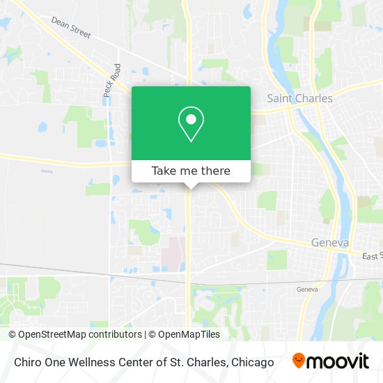 Chiro One Wellness Center of St. Charles map