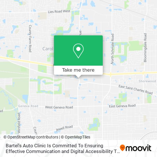 Mapa de Bartel's Auto Clinic Is Committed To Ensuring Effective Communication and Digital Accessibility To