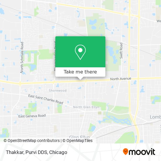 Thakkar, Purvi DDS map