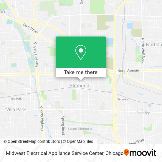 Midwest Electrical Appliance Service Center map