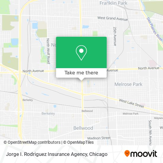 Mapa de Jorge I. Rodriguez Insurance Agency