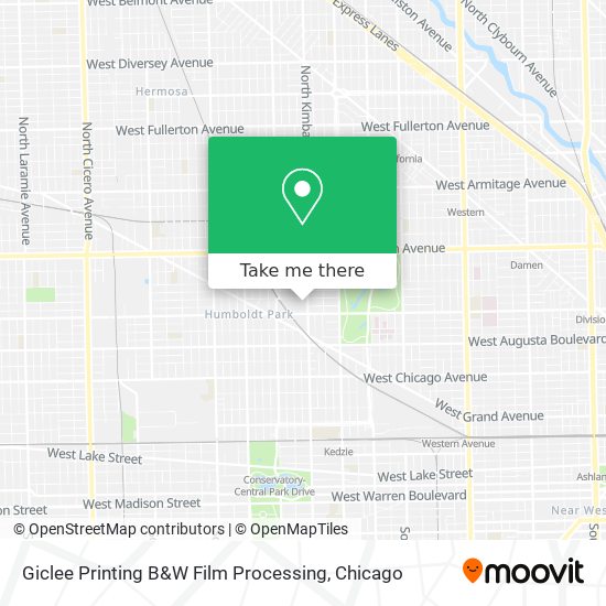 Mapa de Giclee Printing B&W Film Processing