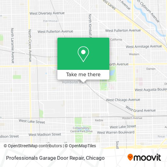 Mapa de Professionals Garage Door Repair