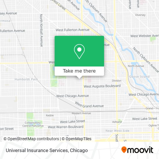 Universal Insurance Services map