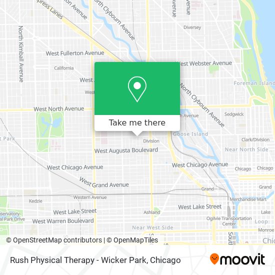 Rush Physical Therapy - Wicker Park map