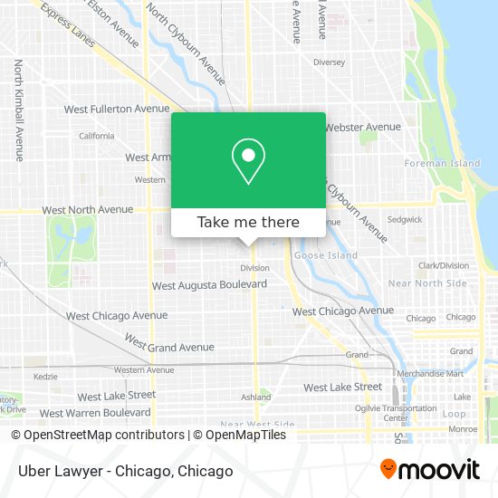 Mapa de Uber Lawyer - Chicago