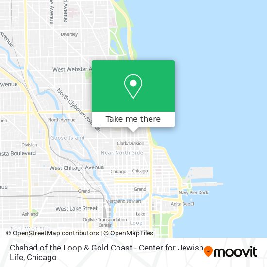 Mapa de Chabad of the Loop & Gold Coast - Center for Jewish Life