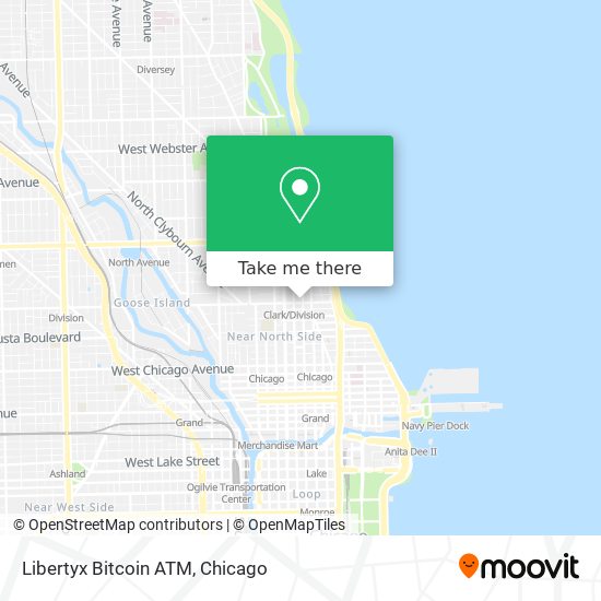 Mapa de Libertyx Bitcoin ATM