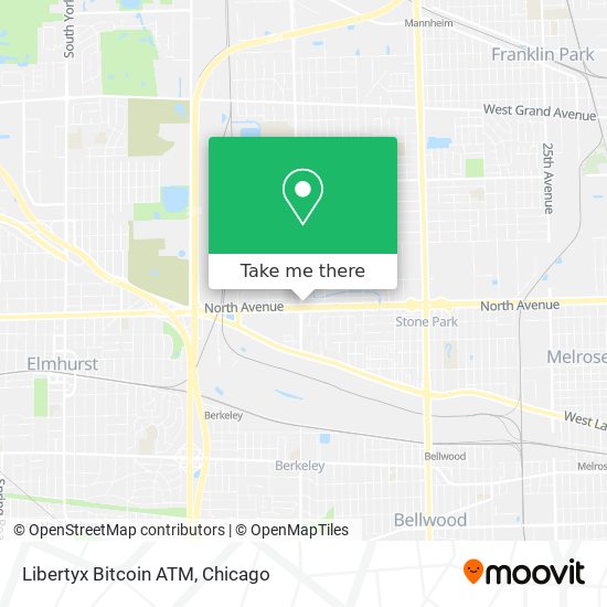 Mapa de Libertyx Bitcoin ATM