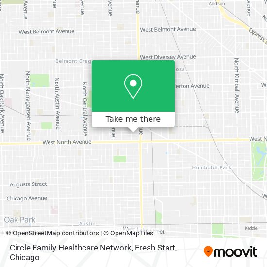 Circle Family Healthcare Network, Fresh Start map