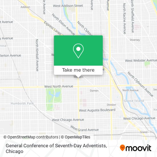 General Conference of Seventh-Day Adventists map