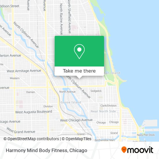 Harmony Mind Body Fitness map