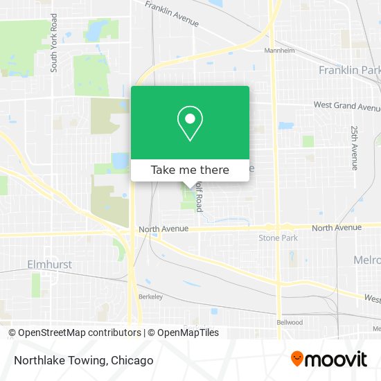 Northlake Towing map