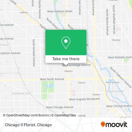 Mapa de Chicago Il Florist