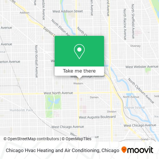 Mapa de Chicago Hvac Heating and Air Conditioning