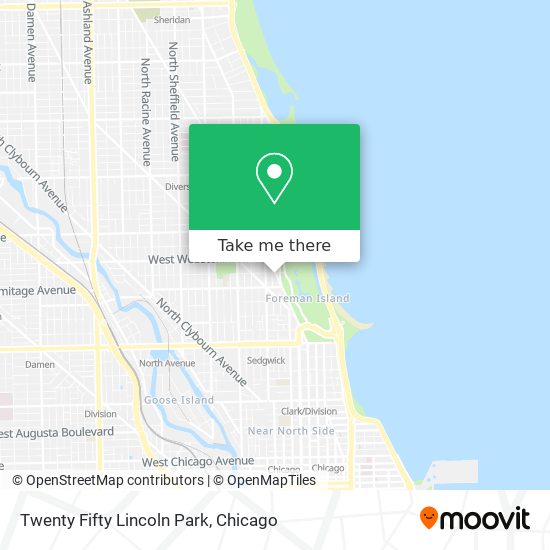 Mapa de Twenty Fifty Lincoln Park