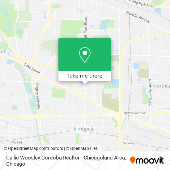 Mapa de Callie Woosley Cordoba Realtor - Chicagoland Area