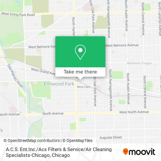 Mapa de A.C.S. Ent.Inc. / Acs Filters & Service / Air Cleaning Specialists-Chicago