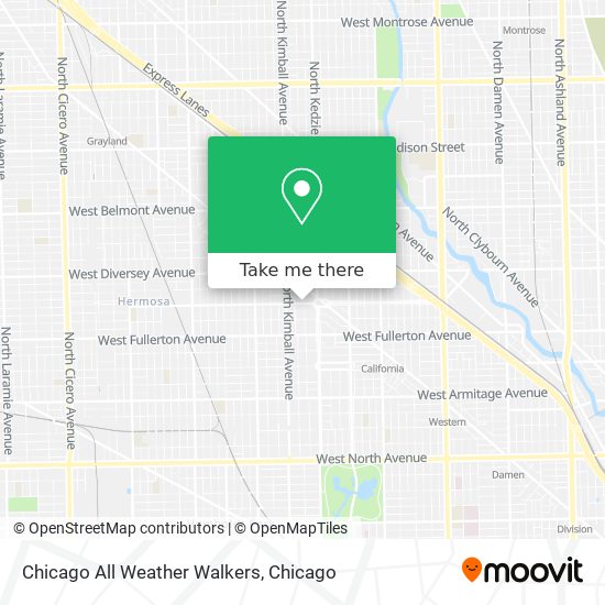 Mapa de Chicago All Weather Walkers