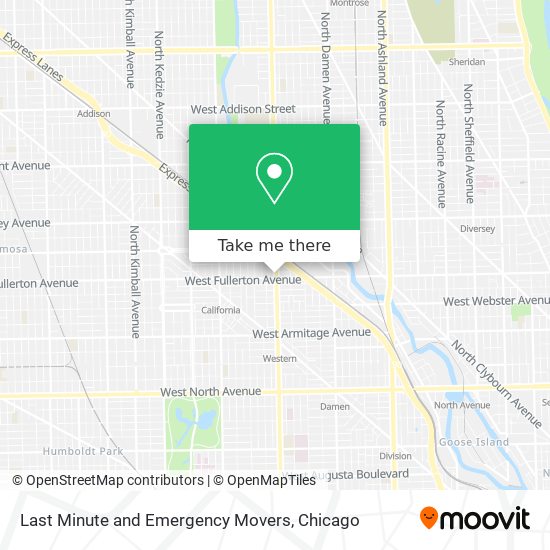 Last Minute and Emergency Movers map