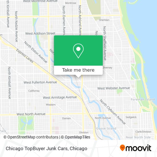 Chicago TopBuyer Junk Cars map