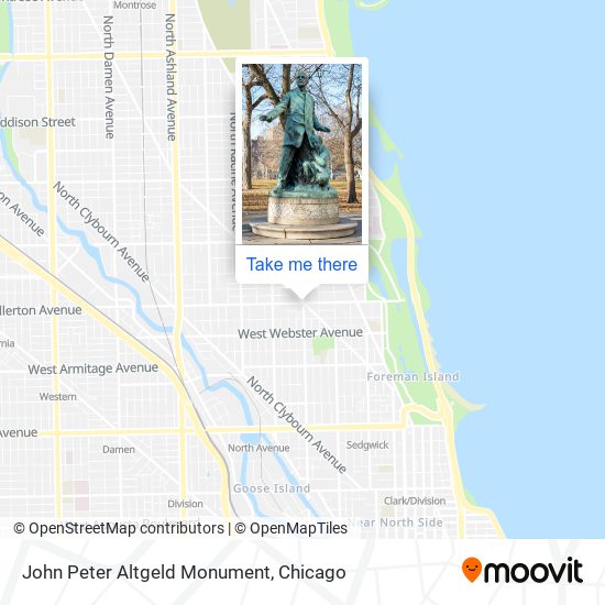 Mapa de John Peter Altgeld Monument