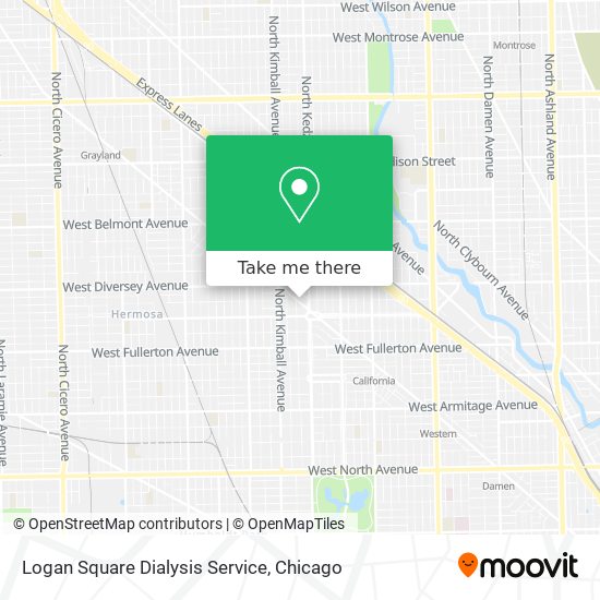 Mapa de Logan Square Dialysis Service