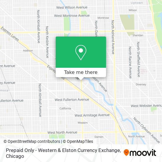 Prepaid Only - Western & Elston Currency Exchange map