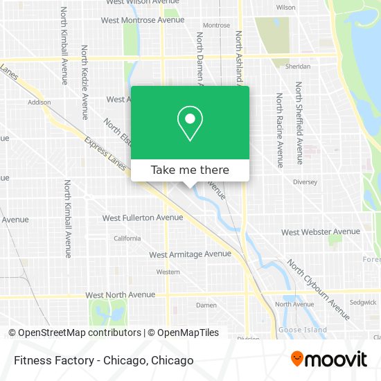 Mapa de Fitness Factory - Chicago