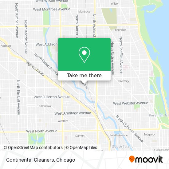 Continental Cleaners map