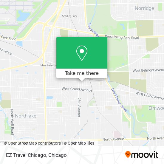 EZ Travel Chicago map