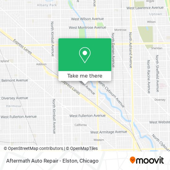 Mapa de Aftermath Auto Repair - Elston