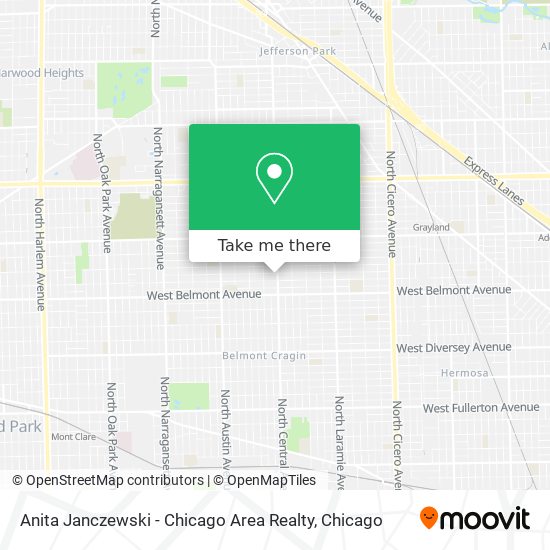Anita Janczewski - Chicago Area Realty map