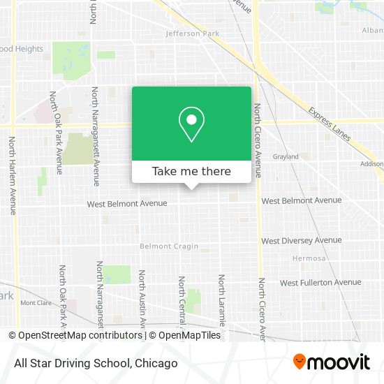 All Star Driving School map