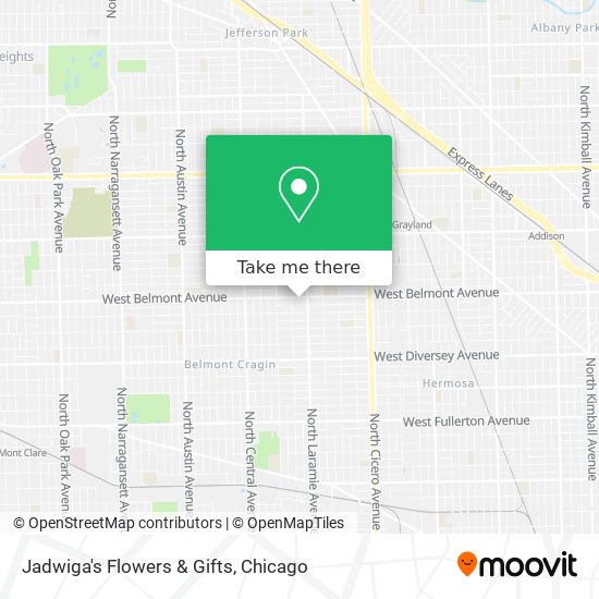 Jadwiga's Flowers & Gifts map
