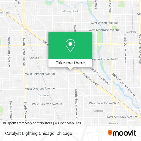 Mapa de Catalyst Lighting Chicago