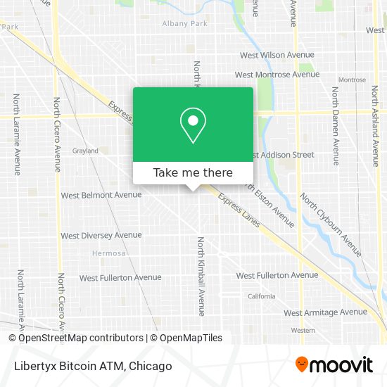 Mapa de Libertyx Bitcoin ATM