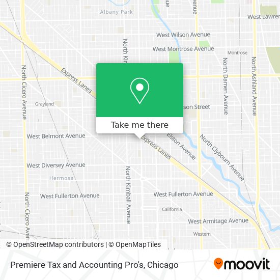 Premiere Tax and Accounting Pro's map