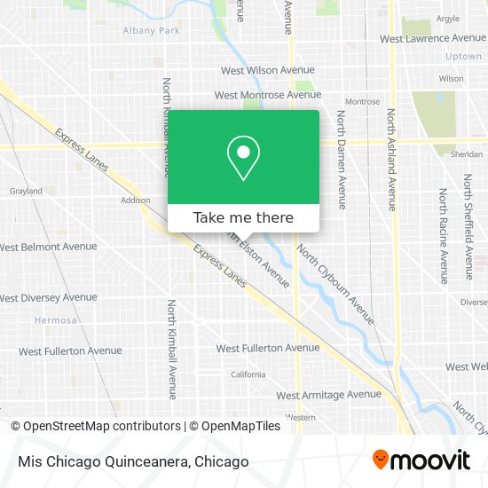 Mis Chicago Quinceanera map