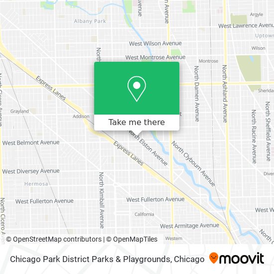 Mapa de Chicago Park District Parks & Playgrounds