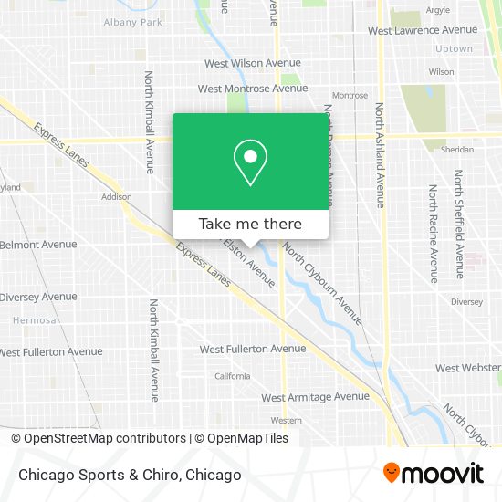 Chicago Sports & Chiro map