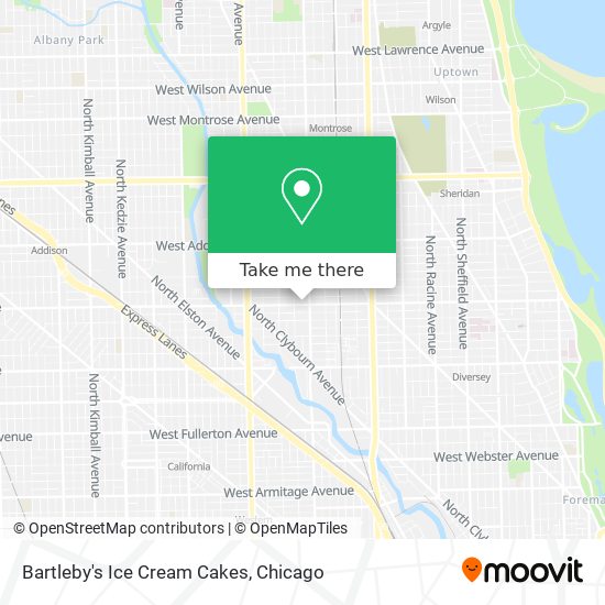 Bartleby's Ice Cream Cakes map