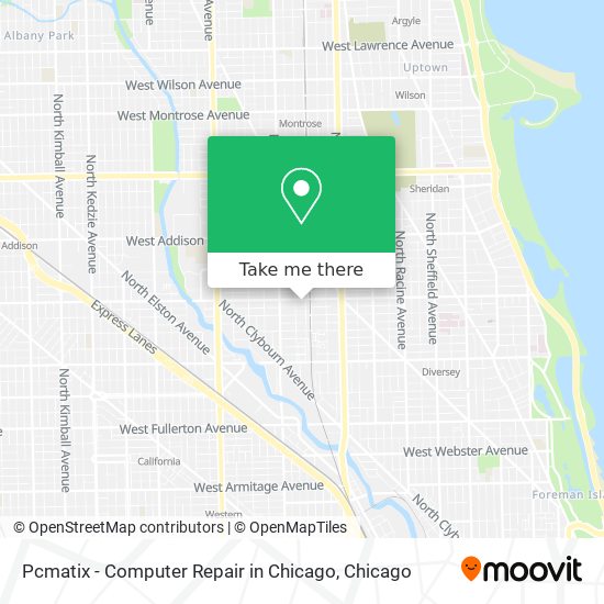 Mapa de Pcmatix - Computer Repair in Chicago