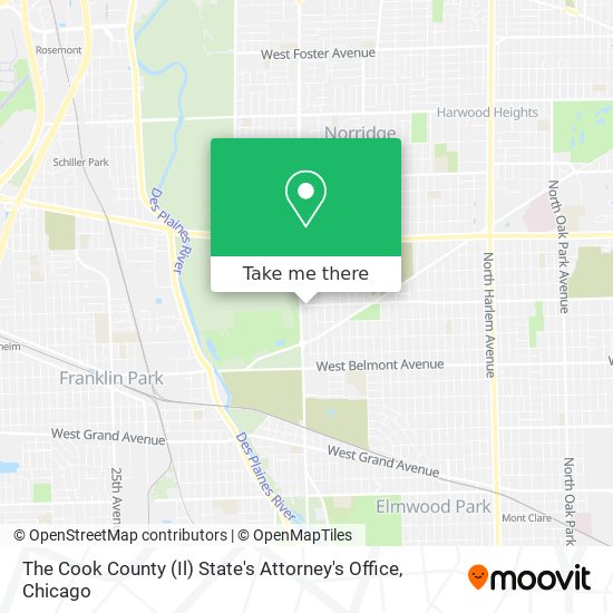 The Cook County (Il) State's Attorney's Office map