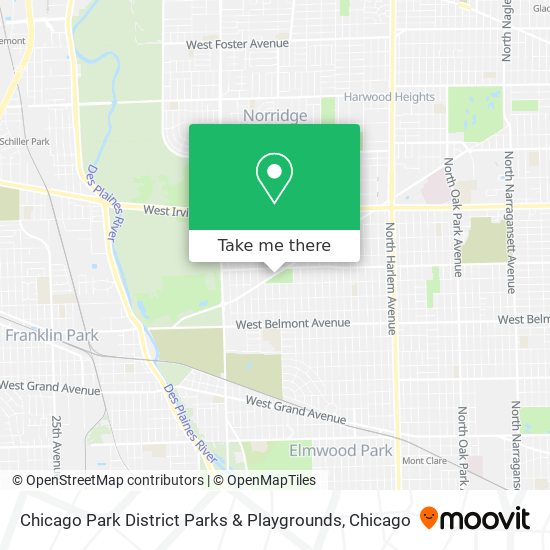 Mapa de Chicago Park District Parks & Playgrounds